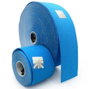 Kinesiology Tape - Synthetic Fibers special for SPORTS - Ultra Long Lasting Joint Support - Blue Color - 5cm x 5m by Rockford Kinesiology