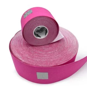 Kinesiology Tape - Synthetic Fibers special for SPORTS - Ultra Long Lasting Joint Support - Pink Color - 5cm x 5m by Rockford Kinesiology