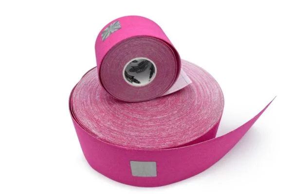 Kinesiology Tape - Synthetic Fibers special for SPORTS - Ultra Long Lasting Joint Support - Pink Color - 5cm x 5m by Rockford Kinesiology