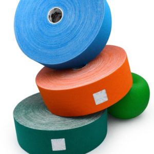 Cotton Therapeutic Tape - Blue Color - Big Roll Kinesiology Tape 5cm x 32m by Rockford Kinesiology