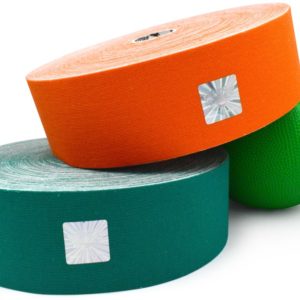 Cotton Therapeutic Tape - Orange Color - Big Roll Kinesiology Tape 5cm x 32m by Rockford Kinesiology