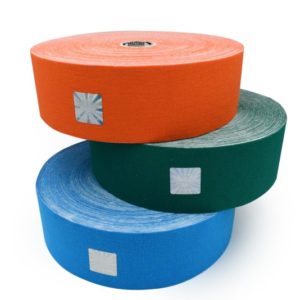 Cotton Therapeutic Tape - Orange Color - Big Roll Kinesiology Tape 5cm x 32m by Rockford Kinesiology