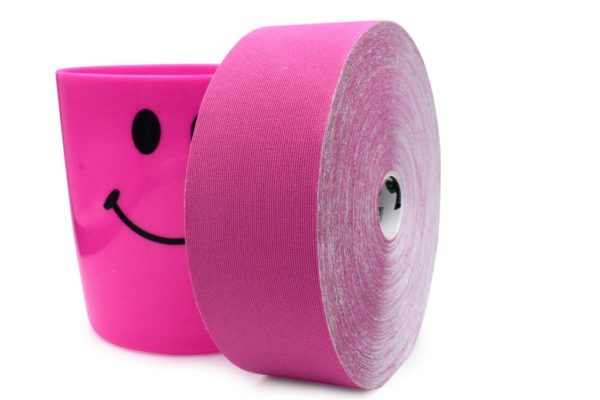 Kinesiology Tape for SPORTS - Synthetic Fibers | Rockford Kinesiology - Pink Color - 5cm x 32m