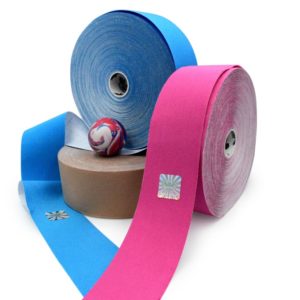 Gold Edition Kinesiology Tape for SPORTS - Synthetic Fibers by Rockford Kinesiology - Pink Color - 5cm x 32m