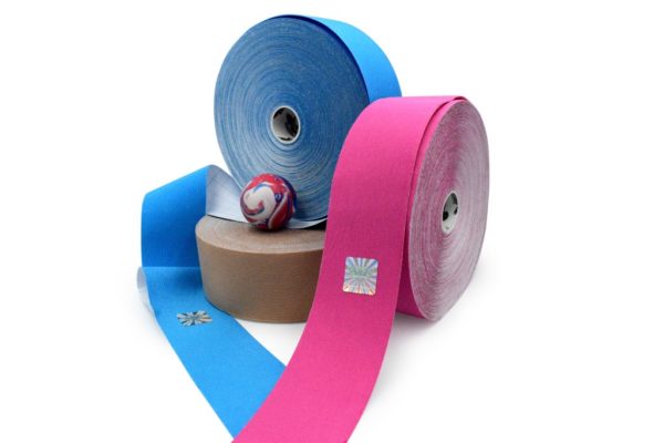 Gold Edition Kinesiology Tape for SPORTS - Synthetic Fibers by Rockford Kinesiology - Pink Color - 5cm x 32m