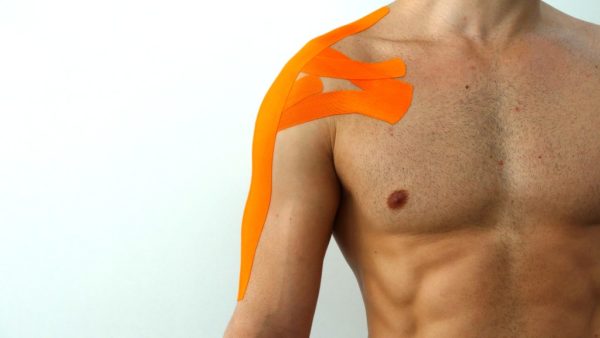 Kinesiology Tape - Synthetic Fibers special for SPORTS - Ultra Long Lasting Joint Support - Orange Color - 5cm x 5m by Rockford Kinesiology