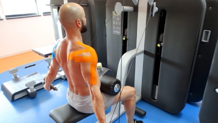 Kinesiology Tape - Synthetic Fibers special for SPORTS - Ultra Long Lasting Joint Support - Orange Color - 5cm x 5m by Rockford Kinesiology