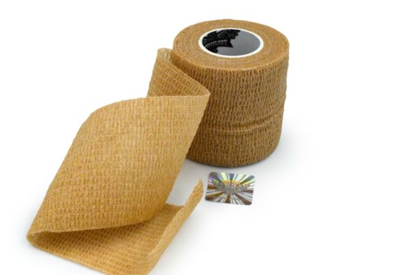 Wrap Sports Tape - Athletic Taping - Special for SPORTS - Self-adhesive Elastic Cohesive Bandage Grip - Brown Color