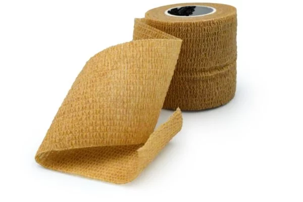 Wrap Sports Tape - Athletic Taping - Special for SPORTS - Self-adhesive Elastic Cohesive Bandage Grip - Brown Color