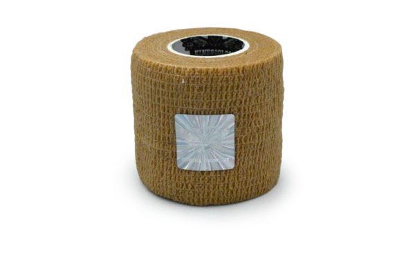 Wrap Sports Tape - Athletic Taping - Special for SPORTS - Self-adhesive Elastic Cohesive Bandage Grip - Brown Color