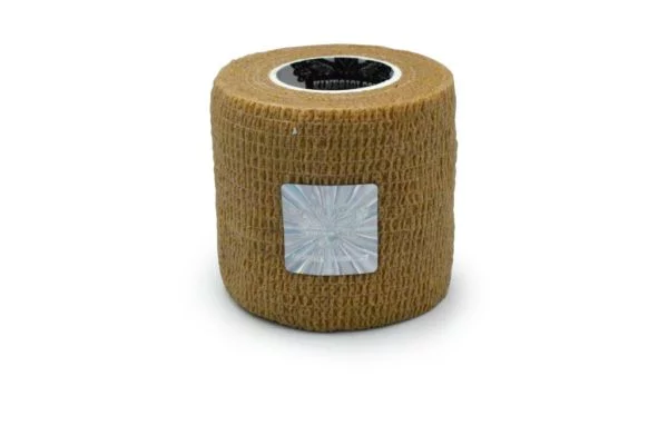 Wrap Sports Tape - Athletic Taping - Special for SPORTS - Self-adhesive Elastic Cohesive Bandage Grip - Brown Color