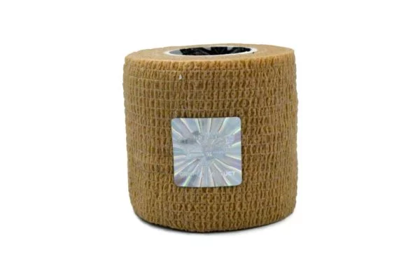 Wrap Sports Tape - Athletic Taping - Special for SPORTS - Self-adhesive Elastic Cohesive Bandage Grip - Brown Color