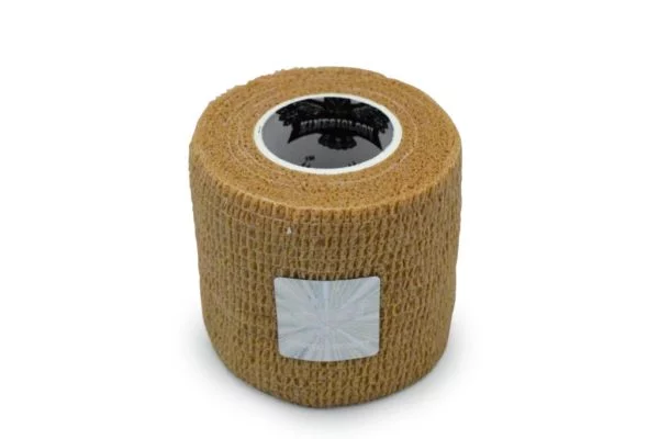 Wrap Sports Tape - Athletic Taping - Special for SPORTS - Self-adhesive Elastic Cohesive Bandage Grip - Brown Color