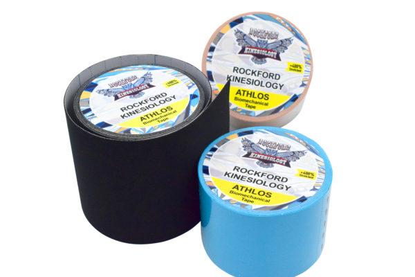 Biomechanical Tape - Athlos 7.5 cm x 5 m - Special Edition for SPORTS & Performance by Rockford Kinesiology - Black Color